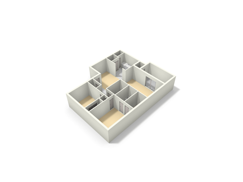 Floor plan for 2 beds, 2 baths, 1096 sqft